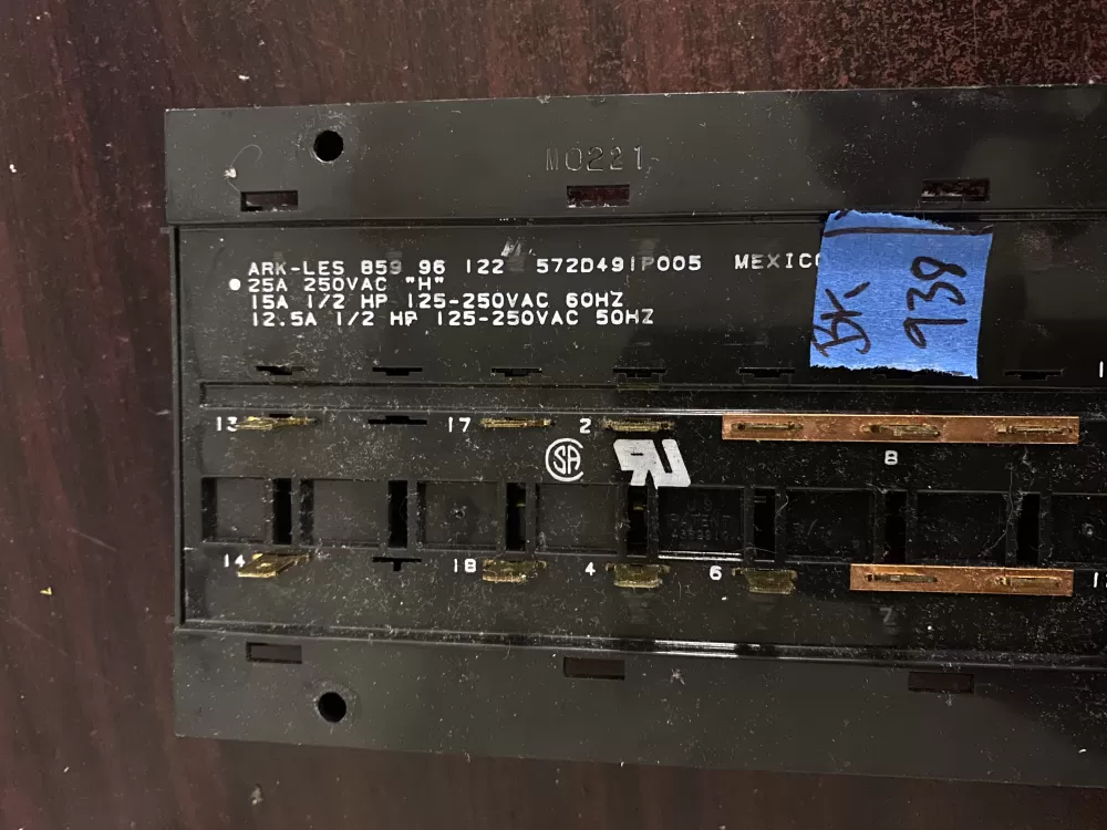 GE 572D491P005 Dryer Control Board Switch AZ34995 | BK938