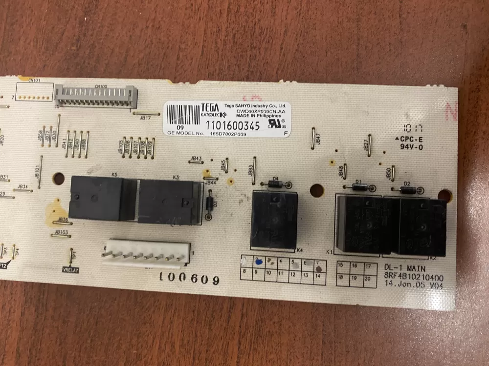 GE 165D7802P009 Dishwasher Control Board AZ41983 | BK1733