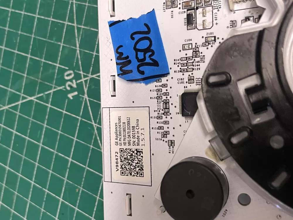 GE dryer user interface control board 308D1567G001 AZ211946 | Wm2502