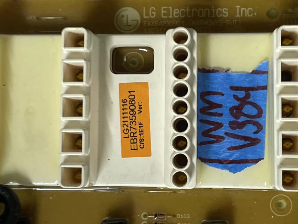 LG EBR73590801 AP5590287 Dryer Display Control Board AZ39377 | Wmv389