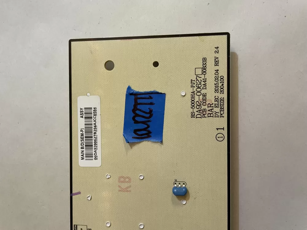 Samsung DA92 00627B Refrigerator Control Board Dispenser AZ150066 | KM2277