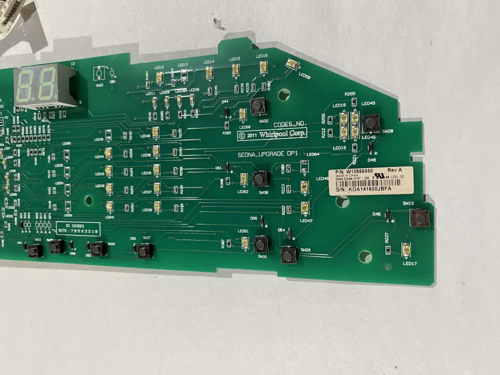 Whirlpool W10566880 Washer Control Board AZ184662 | BK355