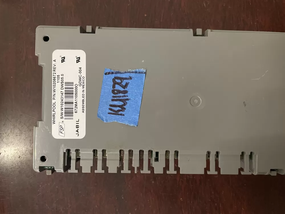 Whirlpool Maytag W10208672 W11202741 Dishwasher Control Board AZ50343 | KM1829