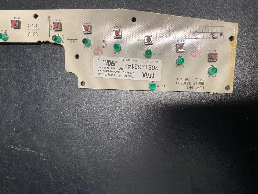 GE 165D7803P301 Dishwasher Control Board AZ12840 | BK749
