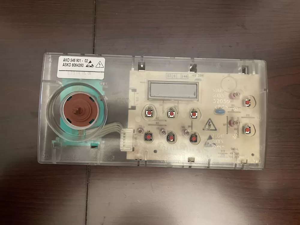 Asko 8064260 702139 49-594 49-596 Dryer Control Board AZ70448 | KM1699