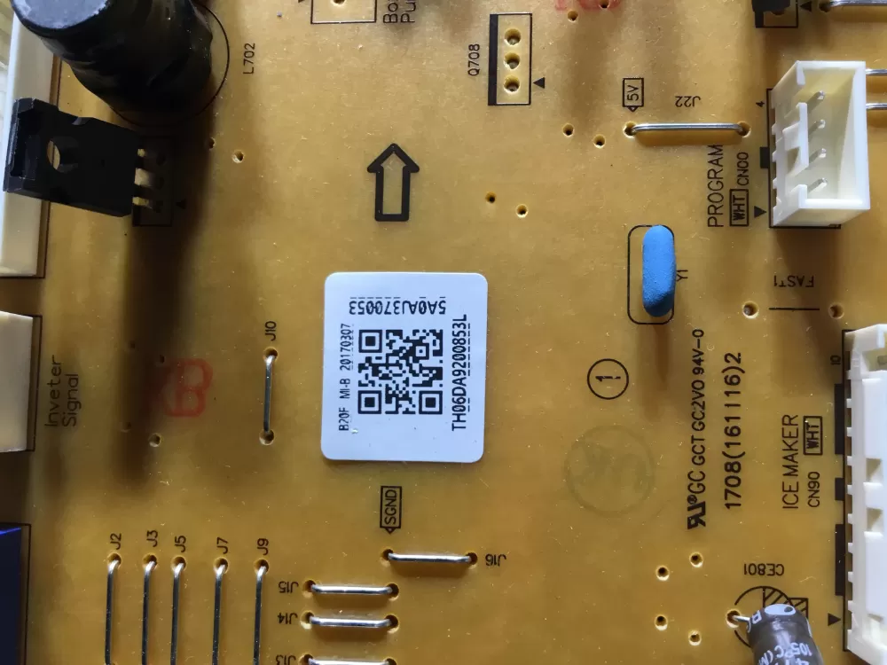 Samsung DA92 00853L Refrigerator Control Board AZ46710 | NR1781