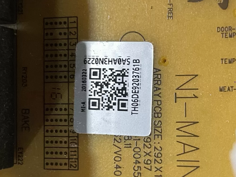 Samsung DE92-03761 Range Oven Control Board Touch Panel Display AZ70976 | Wm624