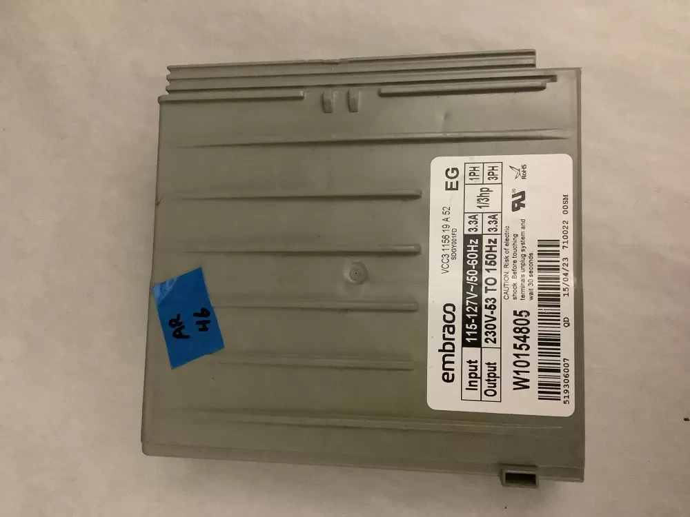 Whirlpool W10154805 Refrigerator Inverter Control Board AZ197365 | AR46