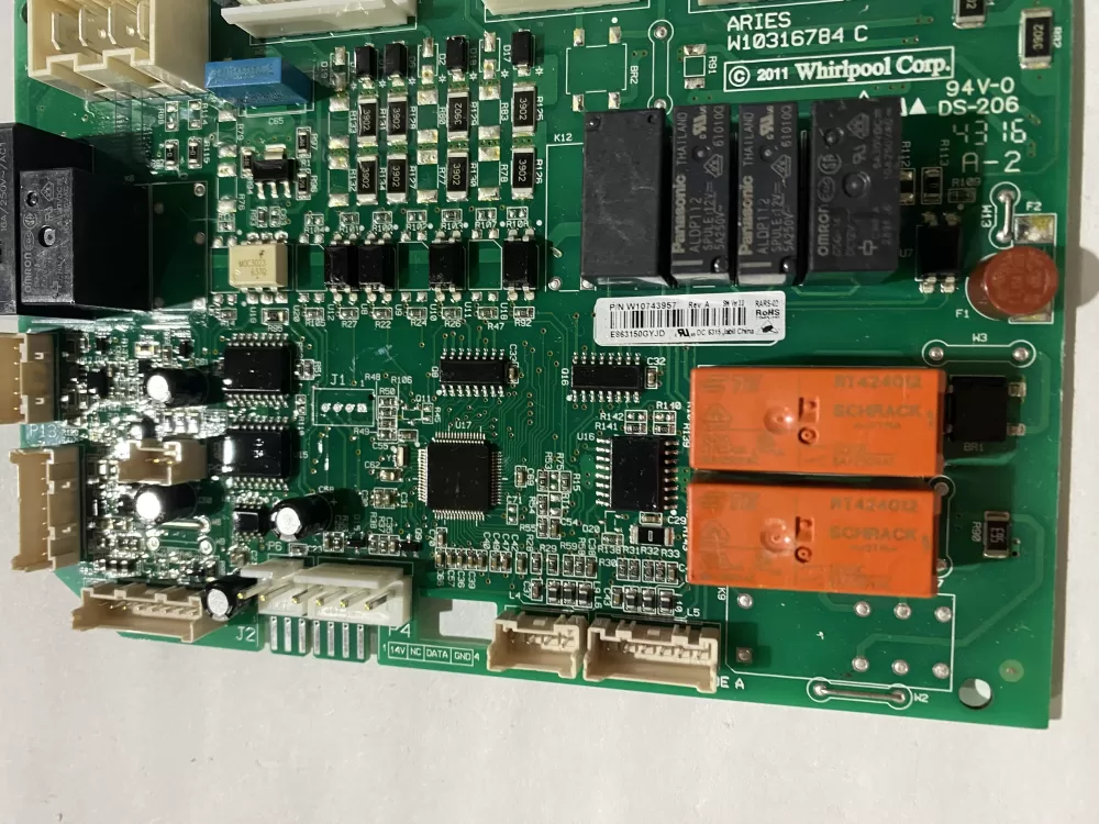 Whirlpool W10743957 Refrigerator Control Board AZ195516 | BK2719