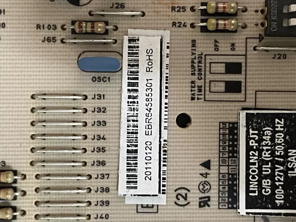 LG Kenmore EBR64585301 Refrigerator Control Board AZ39835 | Wmv394