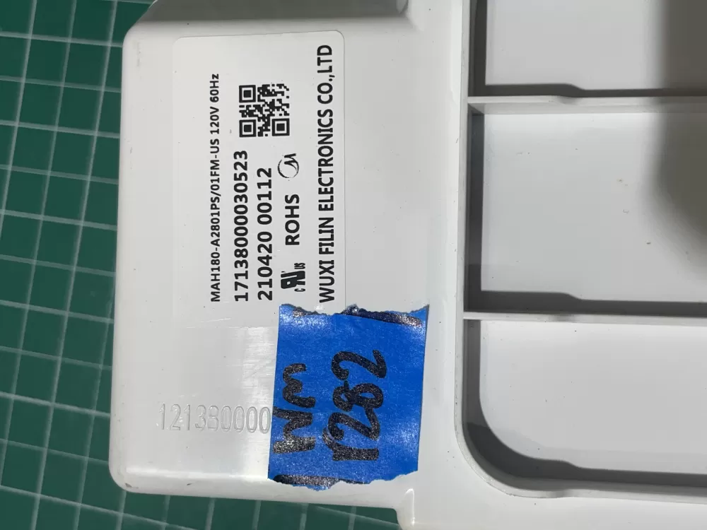 Midea washer interface control board AZ196566 | Wmv282