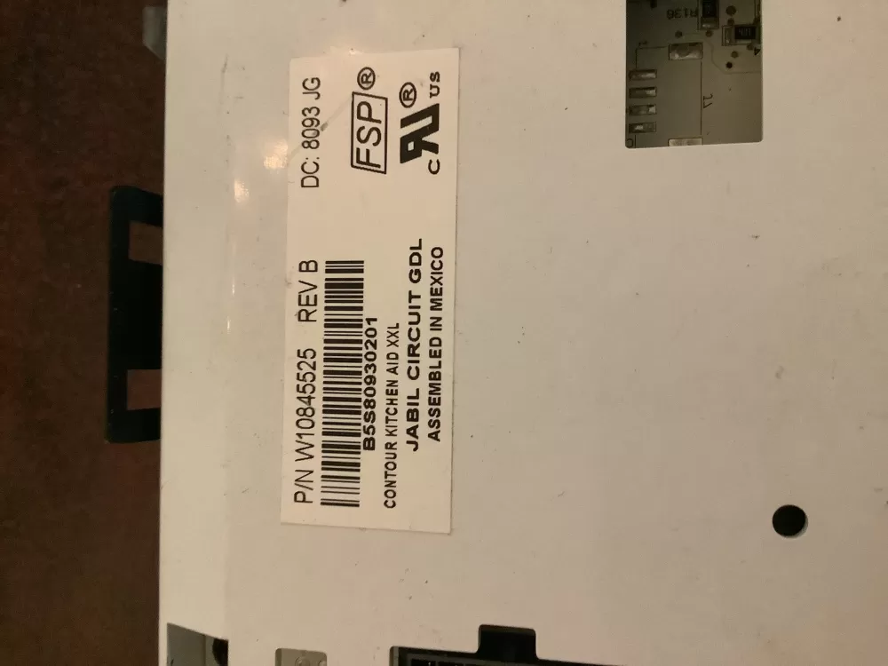 KitchenAid W10761088 W10807858 W10845523 W10845525 W11093697 W11089931 PS12070712 Refrigerator Control Board