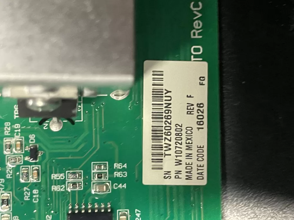 Whirlpool W10720802 Washer Main Control Board AZ23650 | WM971