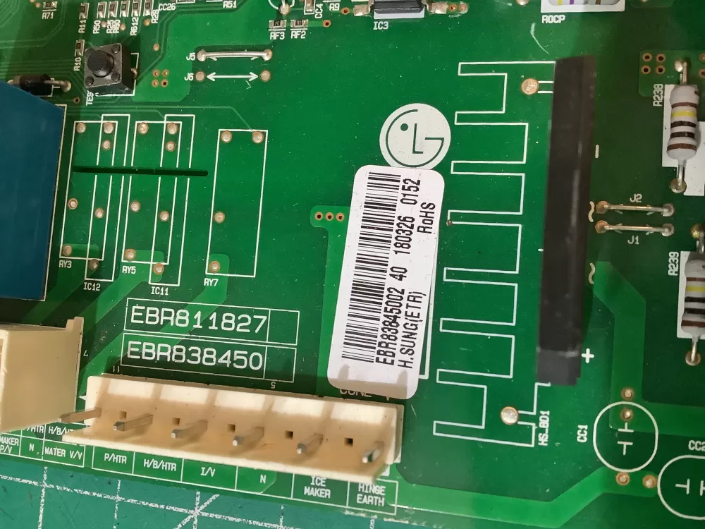 LG EBR83845002 AP6319397 Refrigerator Main Power Control Board AZ214746 | NR2806