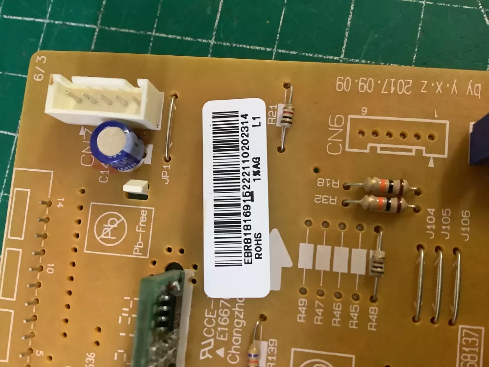 LG EBR81816915 Microwave Control Board AZ208103 | NR73