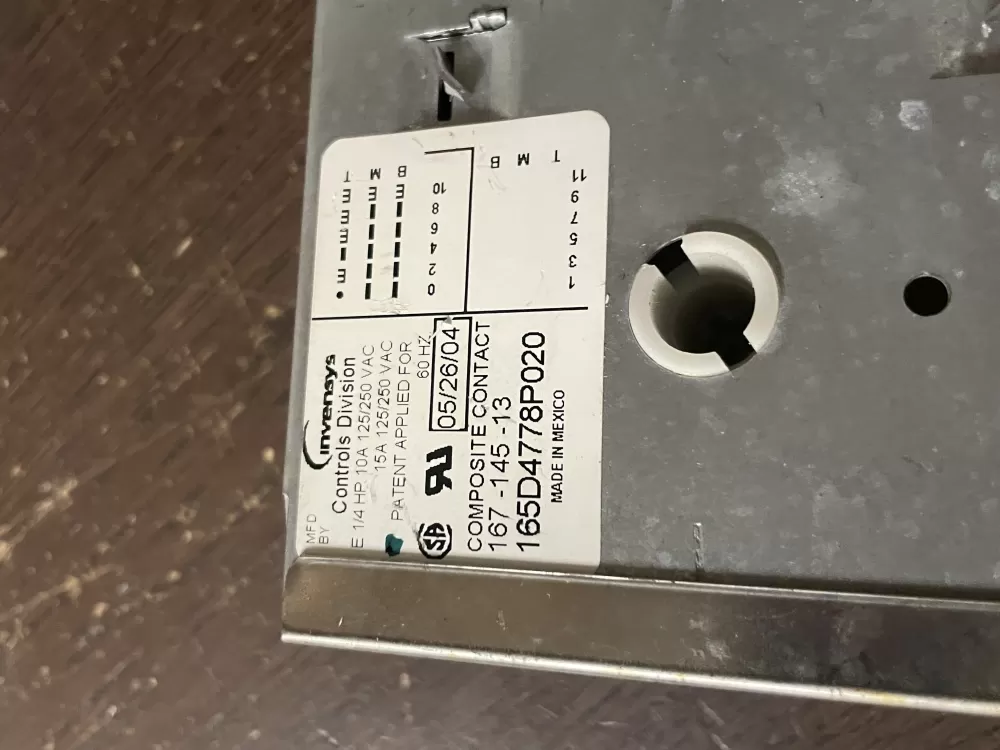 GE General Electric 165D4778P020 Dishwasher Timer AZ45445 | Wm1770