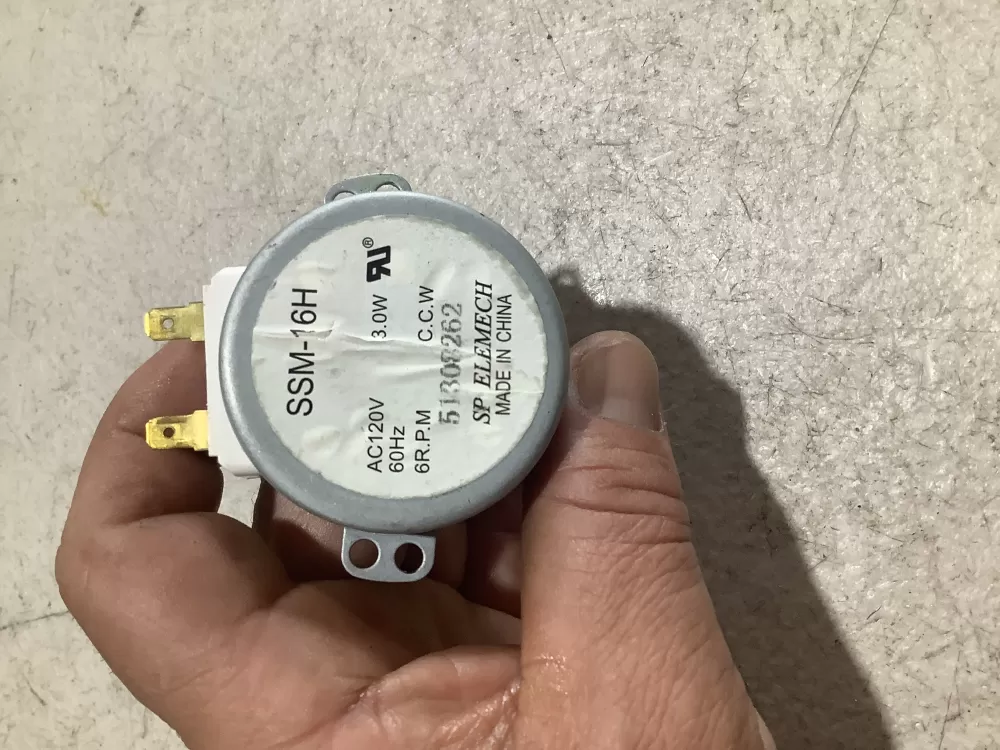 SP Elemech Co. Ltd. WB26X10038 SSM-16H Microwave Turntable Motor SSM-