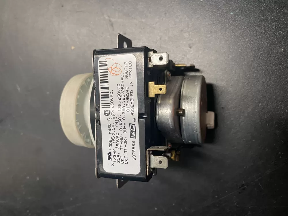 Whirlpool  Kenmore  Roper AP6009019 3392250 3976568 9830777 WP3976568 PS11742161 Dryer Timer