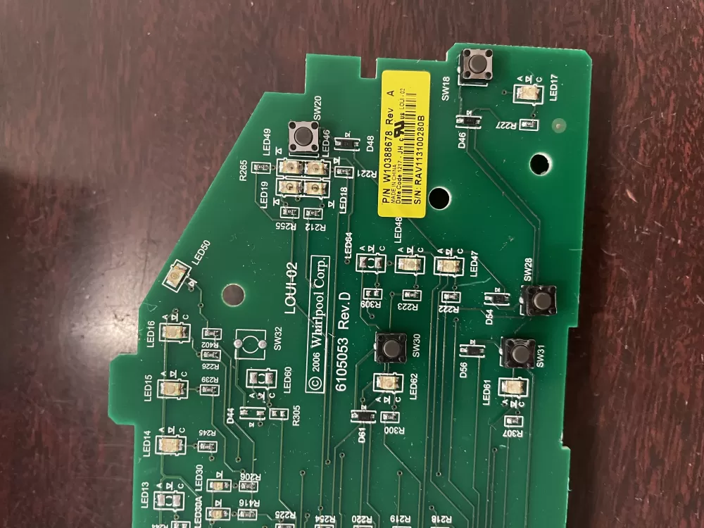 Whirlpool W103388678 WPW10388674 AP6020758 W10388674 4446148 PS11754078 Dryer Control Board