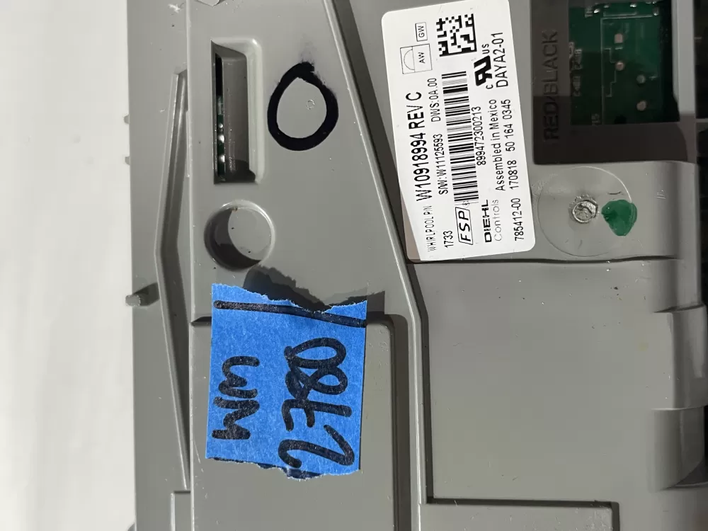 W10918994 W11131683 W11170192 Dishwasher Control Board AZ199799 | Wm2780