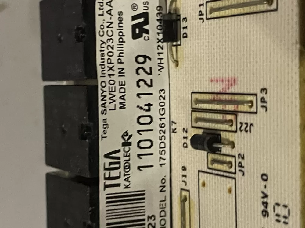 GE 175D5261G023 EBX1129P004 WH12X10439 Washer Control Board AZ34545 | Wm69