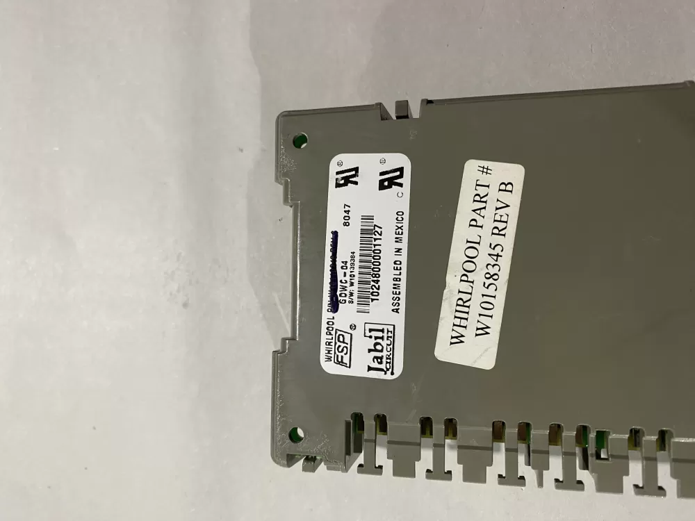 Whirlpool KitchenAid W10056352 Dishwasher Control Board AZ189795 | BK2201