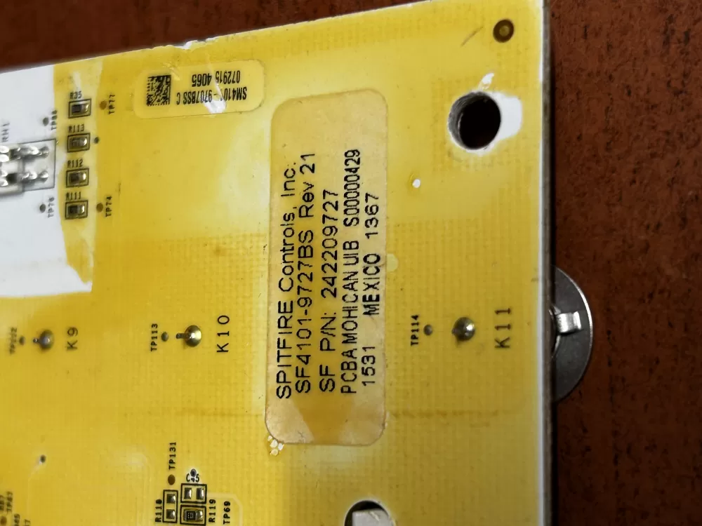 Electrolux 242209727 Refrigerator UI Display Control Board AZ181766 | Gl103