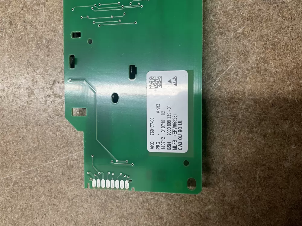 Bosch Siemens EPW65326 Washer Display Control Board AZ1716 | KM1003