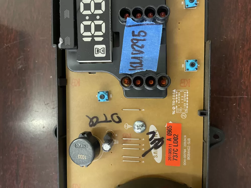 Samsung DC92 00736B DC41 00179A Washer Control Board AZ36608 | KMV295