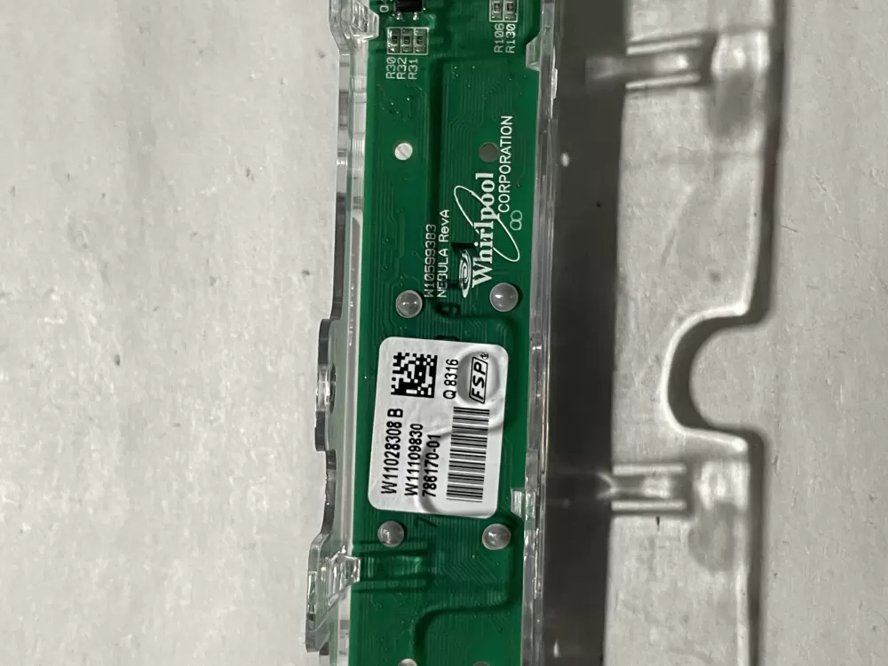 Whirlpool W11109830 Dishwasher Control Board User Interface AZ196474 | KM541
