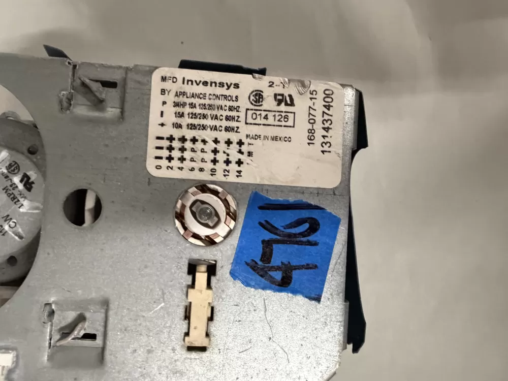 Frigidaire 131437400 Washer Timer Control AZ227656 | KM476
