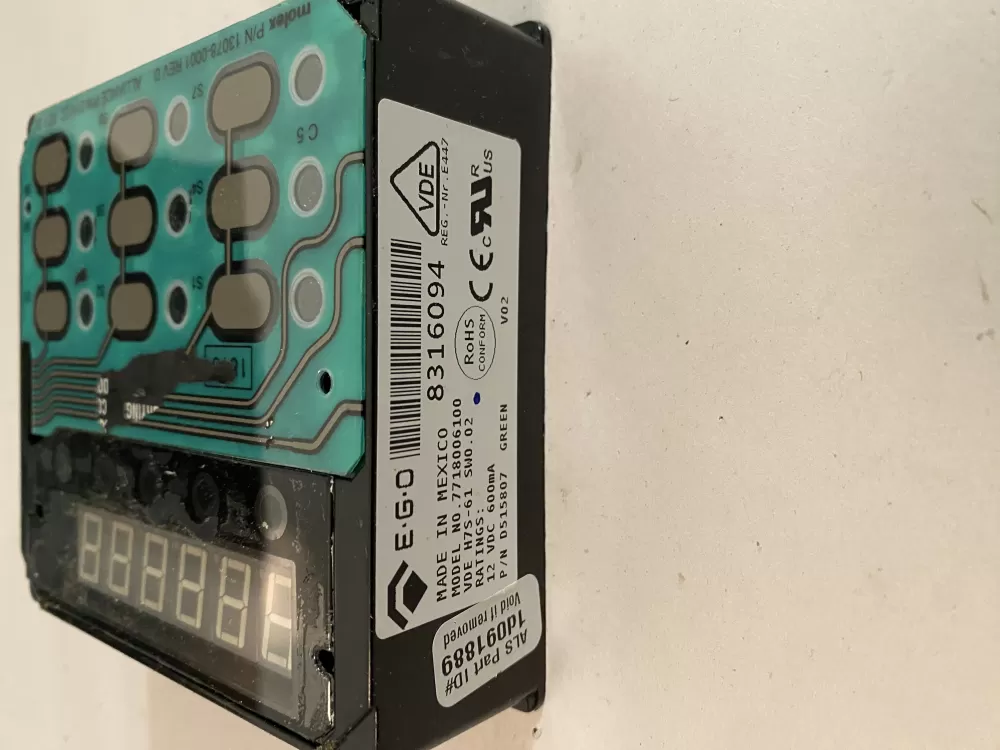 Speed Queen D515807 514137 Dryer UI Control Board AZ123780 | BK2253