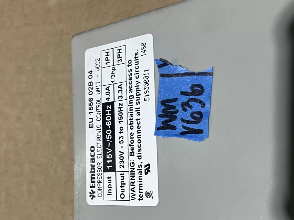 Whirlpool 519300011 Refrigerator Inverter Control Board AZ77724 | Wmv636