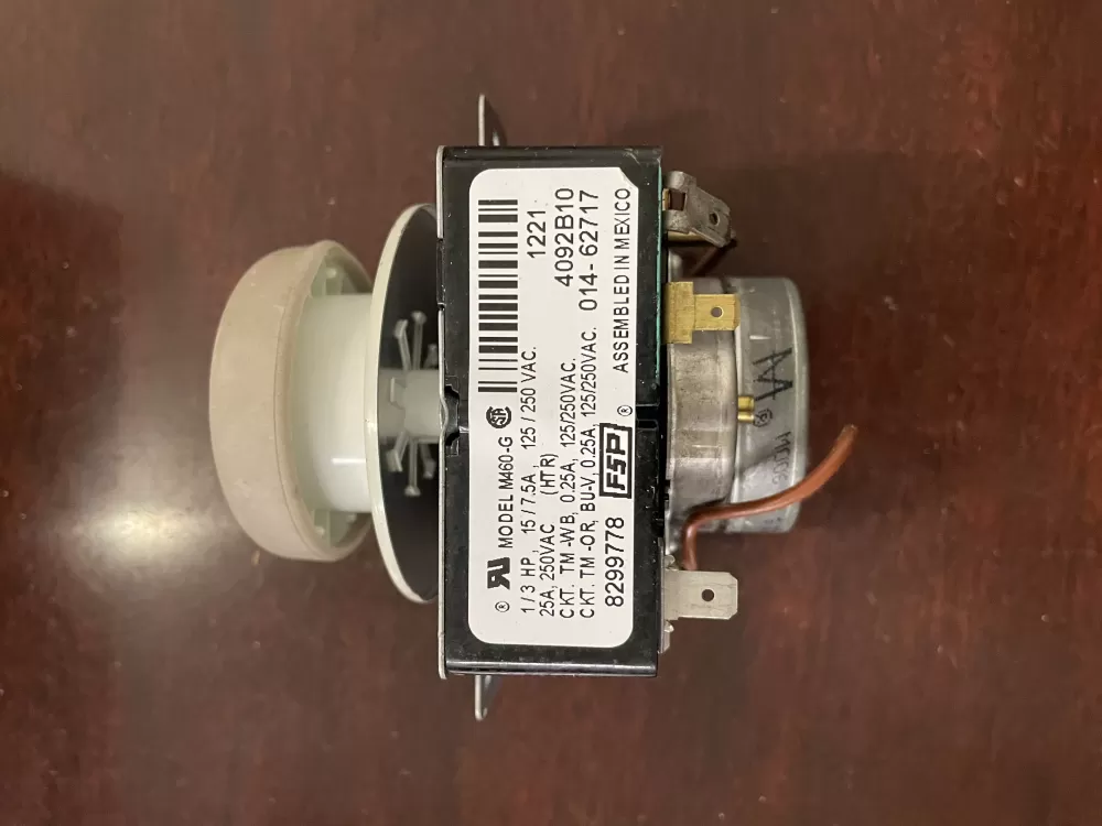 Whirlpool  Kenmore  Inglis  Estate  Amana WP8299778  AP6012586  8299778  909729  PS11745796 Washer Timer