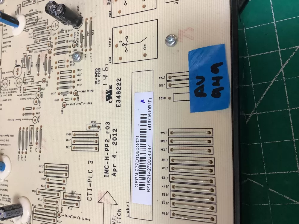 GE 237D1060G021 Washer Control Board AZ224842 | ARV949