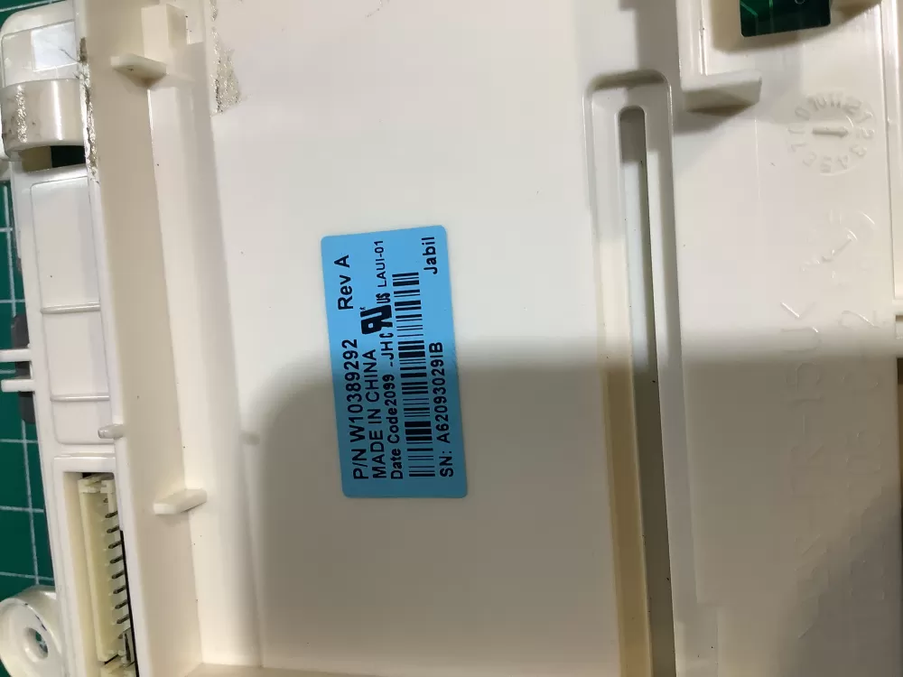 Whirlpool W10389292 Dryer User Interface Display Control Board AZ145439 | ZC2434