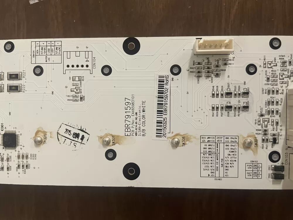LG EBR79159702 KENMORE Refrigerator Control Board Dispenser AZ89008 | KM859