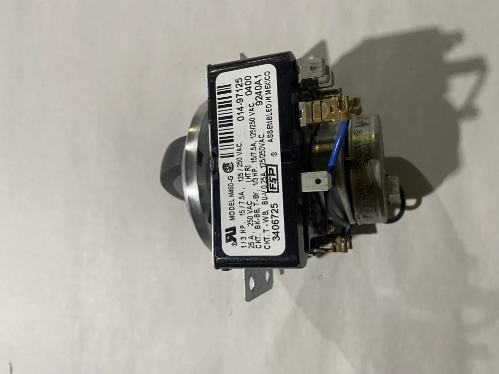 Whirlpool Maytag Amana AP6008573 3406725 WP3406725 PS11741713 Dryer Timer