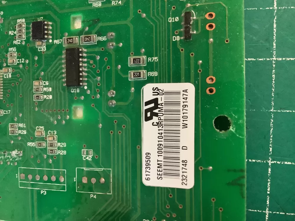 Whirlpool W10179147 Refrigerator Dispenser Control Board AZ227854 | NR195