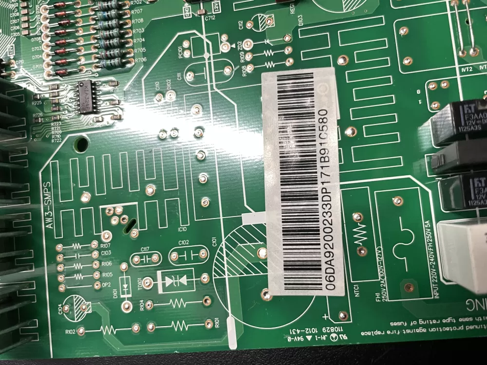 Samsung DA92 00233D DA9200233D Refrigerator Control Board AZ17005 | 1222WM