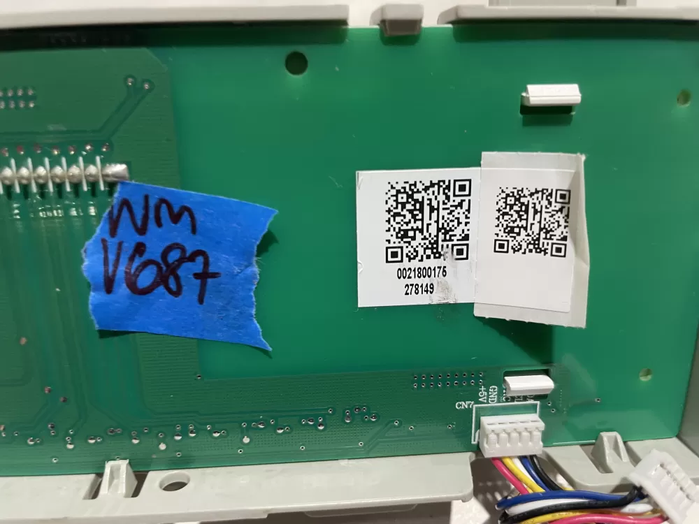 GE WE04X28522  0021800175A Dryer Control Board User Interface AZ139665 | Wmv687