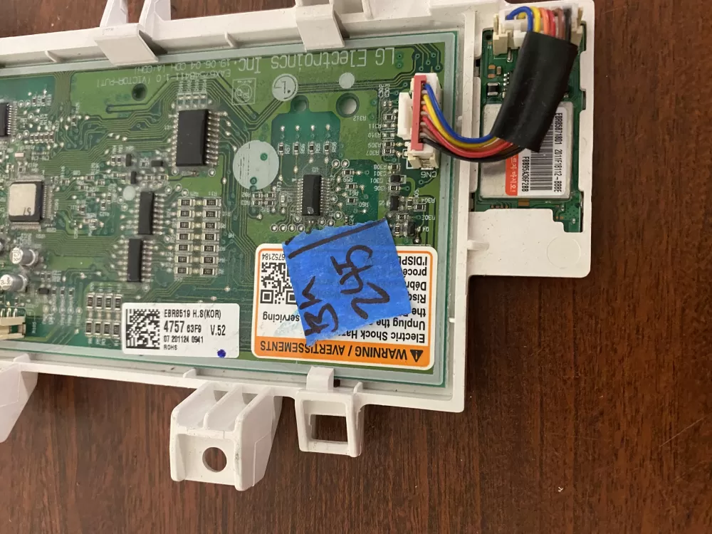 LG EBR85194757 Washer Control Board AZ27518 | BK245
