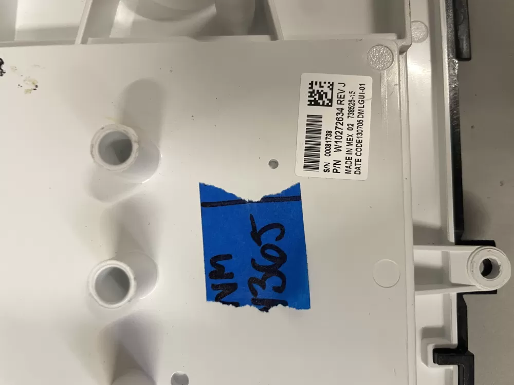 W10272634 Maytag Dryer User Interface
