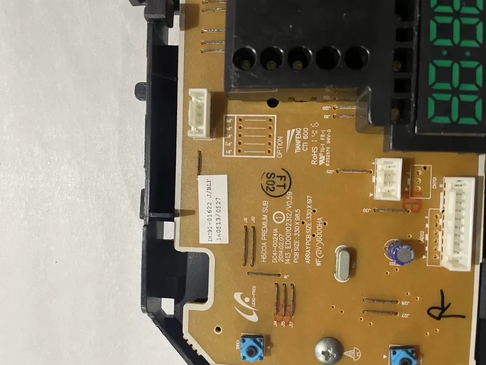 Samsung DC92 01622J DC92 01622 Washer Control Board AZ198207 | KMV850