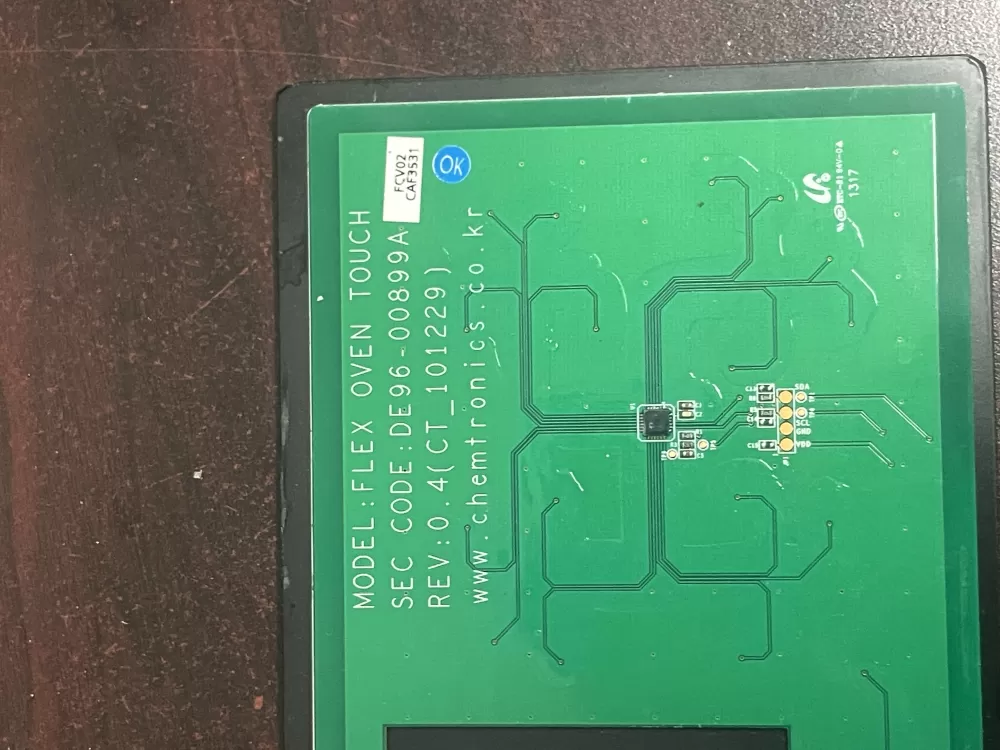 Samsung 0DE96-00899A Range Oven Control Board Touch Panel AZ27585 | WMV104