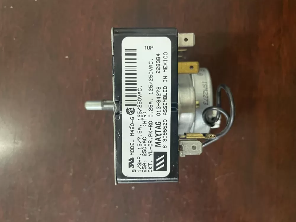 Maytag  Whirlpool 6 3095520  63095520  WP33001632  AP6007932  33001632  3095520  516531  PS11741059 Dryer Timer