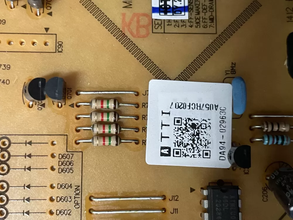 Samsung DA94 02963C DA9402963C Refrigerator Control Board AZ19783 | WM1126