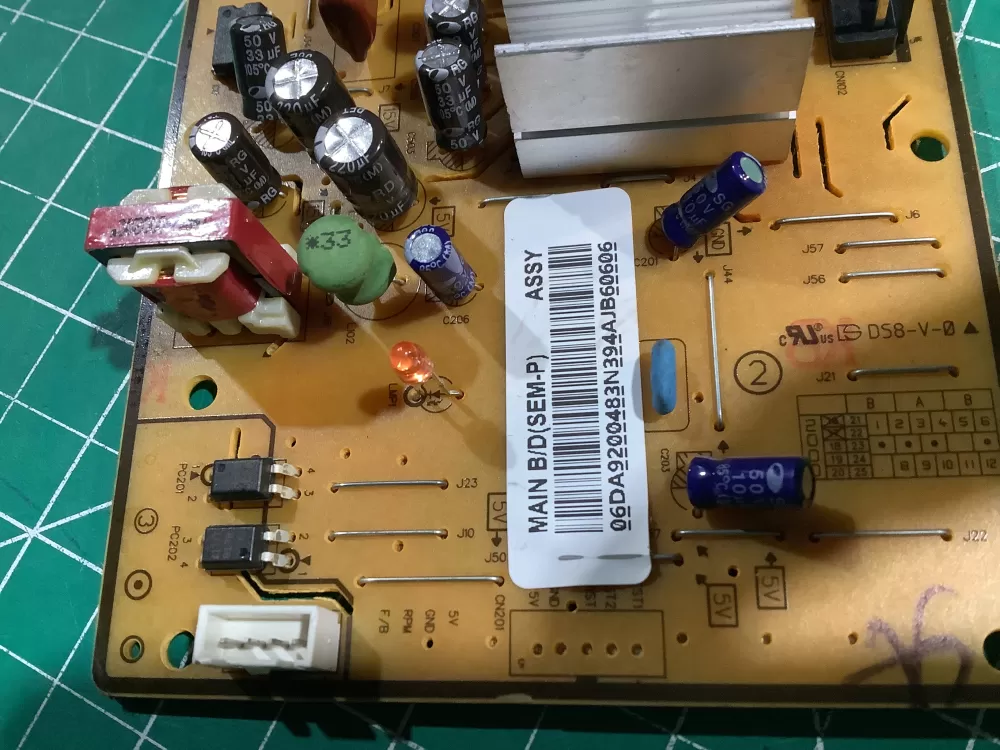 Samsung DA92-00483N Refrigerator Control Board Inverter AZ147189 | NR2458