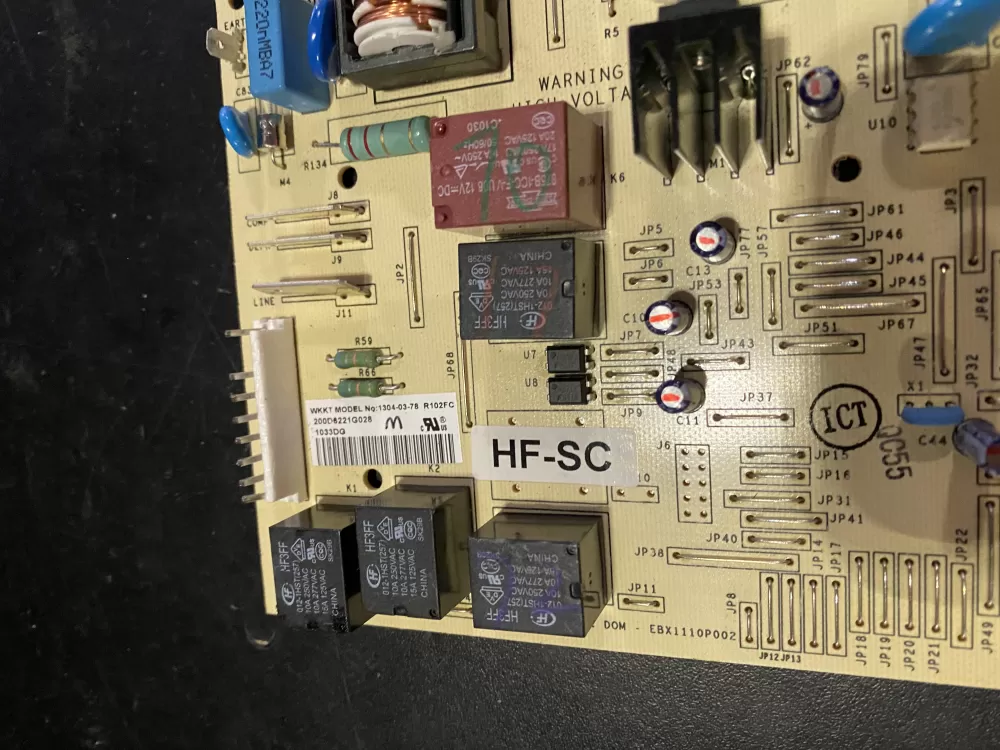 GE 200D6221G028 EBX1110P002 Refrigerator Control Board AZ25152 | BK440