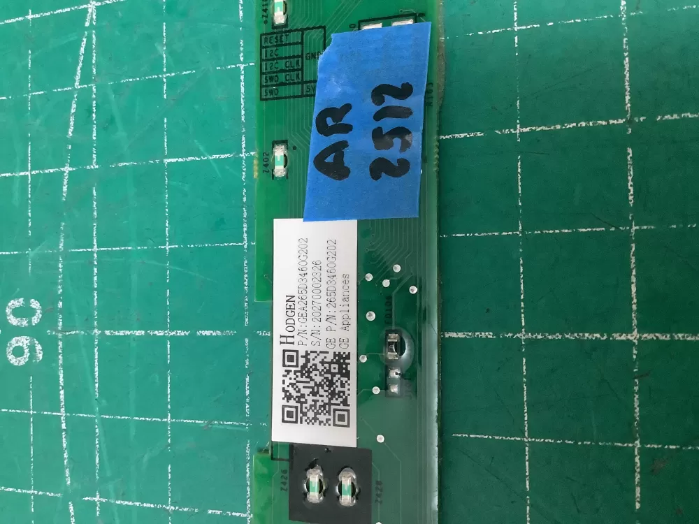 GE 265D3460G202 Dishwasher UI Control Board AZ227139 | AR2512